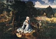 PATENIER, Joachim Rest during the Flight to Egypt af oil painting artist